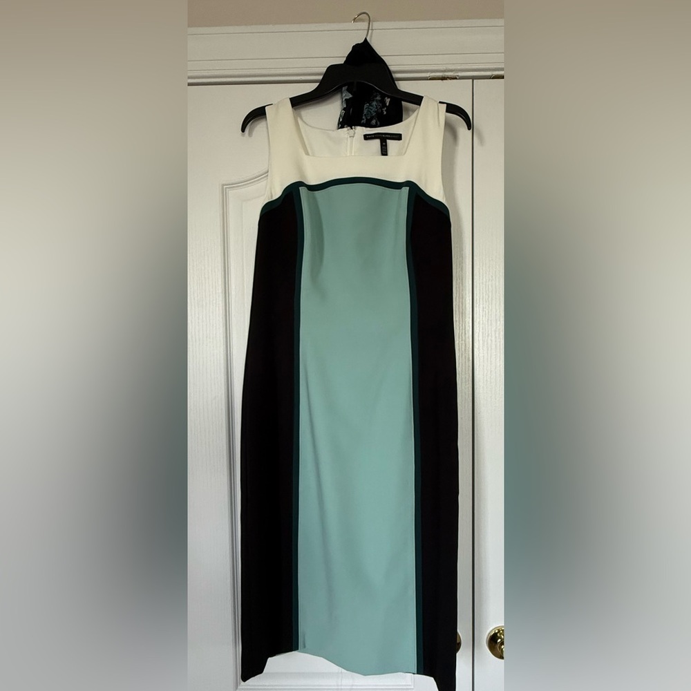 White House Black Market Black and Mint Dress & Jacket